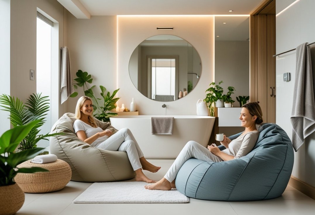 Sådan skaber du et afslappende badevaerelse med behagelige saekkestole til hjemmet Sådan skaber du et afslappende badevaerelse med behagelige saekkestole til hjemmet